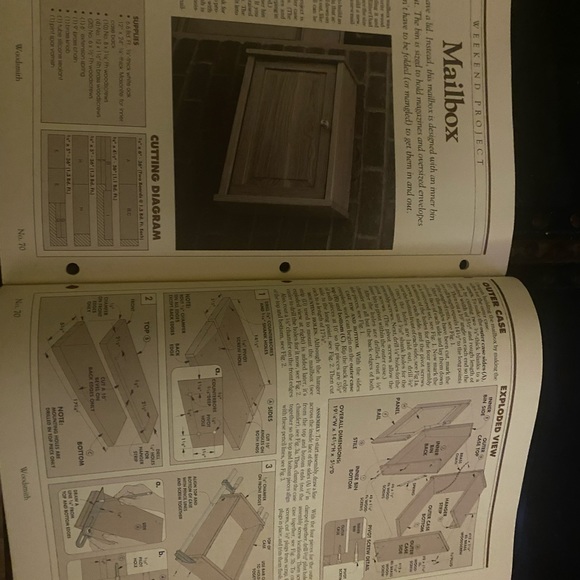 🎉5/$10🎉 Woodsmith magazine no70 August 90 heirloom clock,adjustable roll stand - Picture 6 of 8